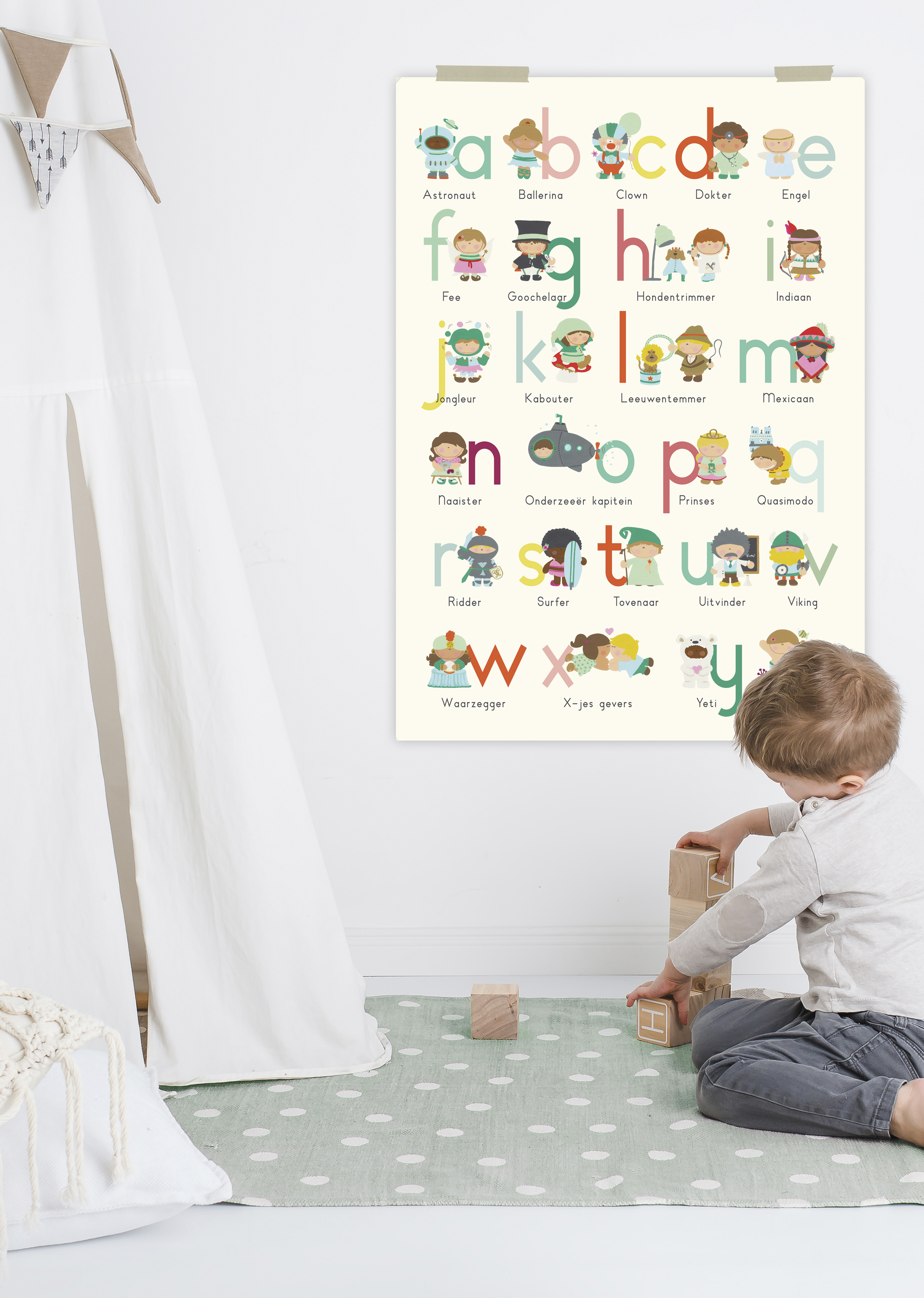 ABC Poster jongens & meisjes